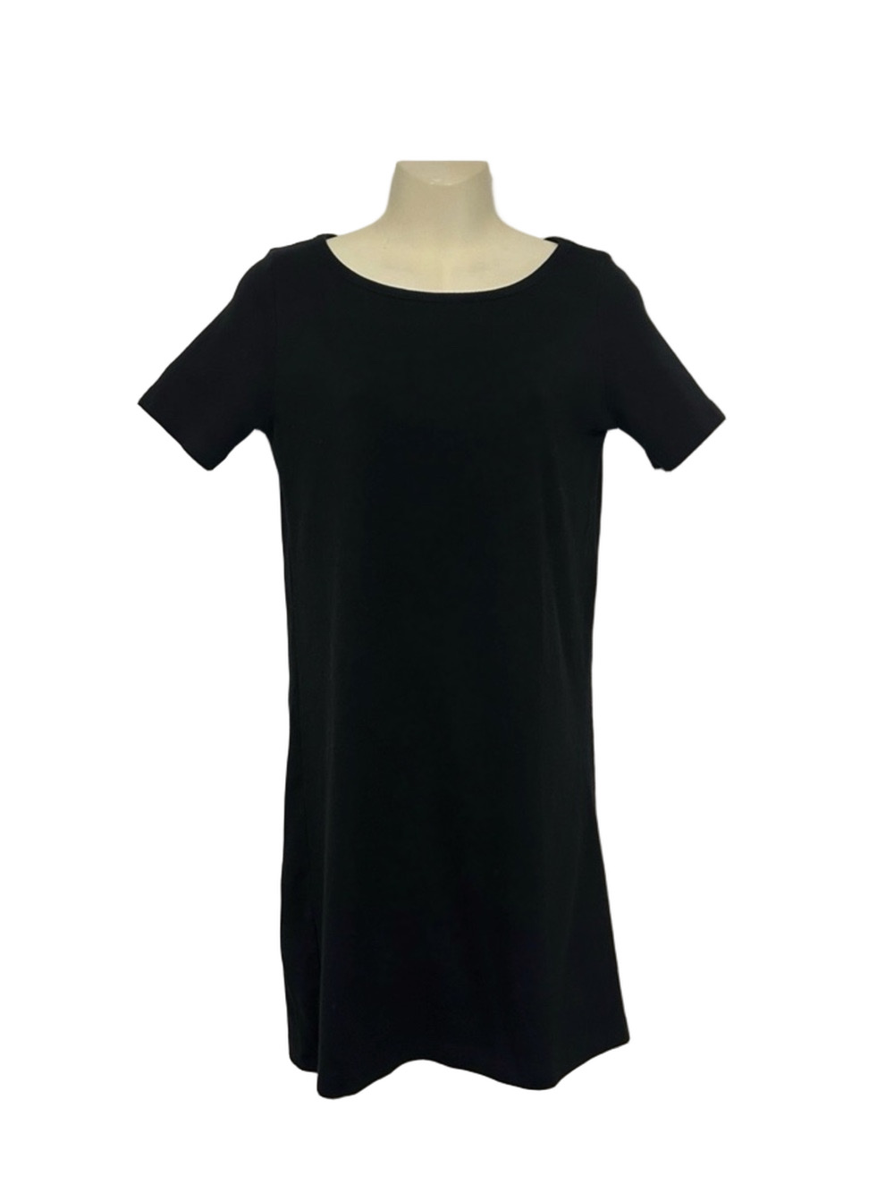 KOTN black Tshirt dress Small Black Capsule wardrobe basic short sleeve solid